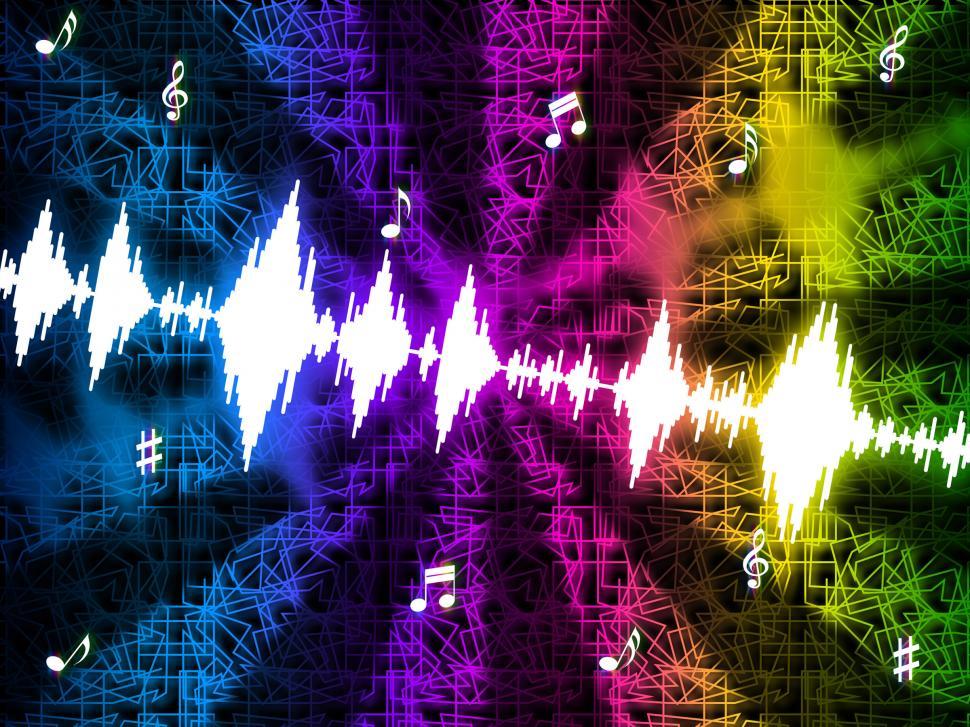 Free Stock Photo of Soundwaves Background Mean Making And Playing Music