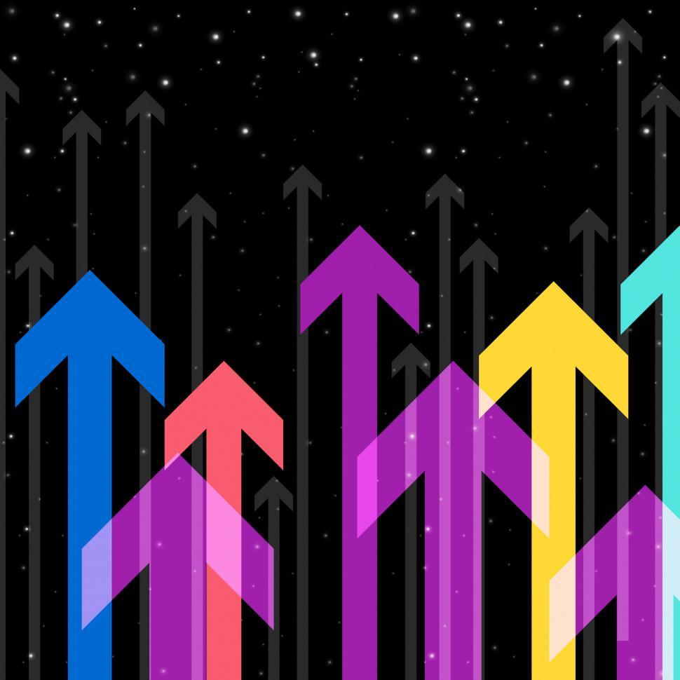 Free Image of Black Arrows Background Means Upwards Direction Or Rise  
