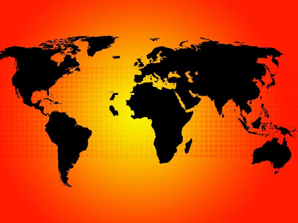 Free Stock Photo of World Map Background Shows Continents And Countries ...