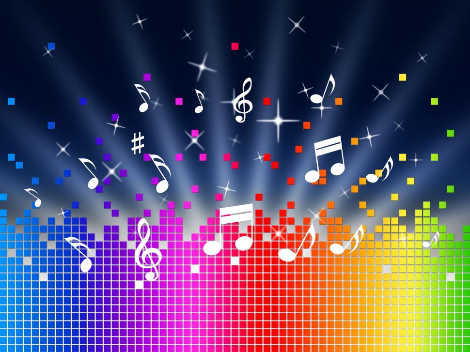 Free Stock Photo of Rainbow Music Background Shows Harmony Sounddwaves Or  Piece | Download Free Images and Free Illustrations
