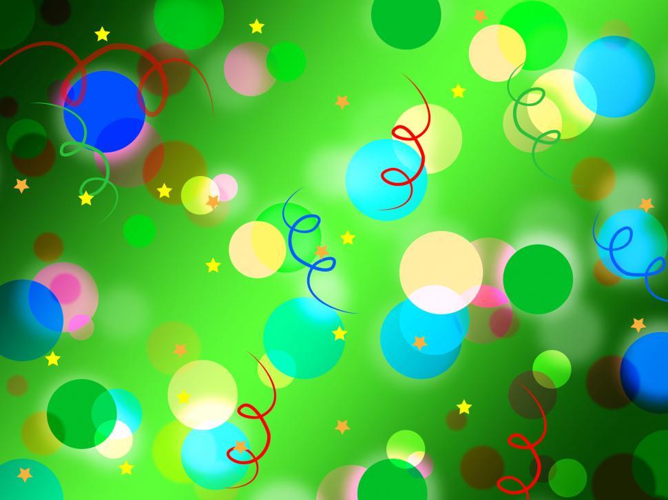 Free Stock Photo of Green Spots Background Means Light Circles And