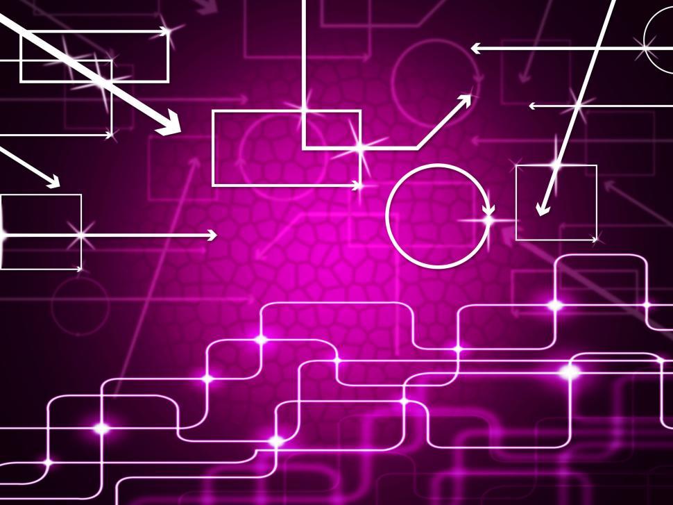 Free Image of Pink Shapes Background Shows Geometry And Curvy Rectangles  