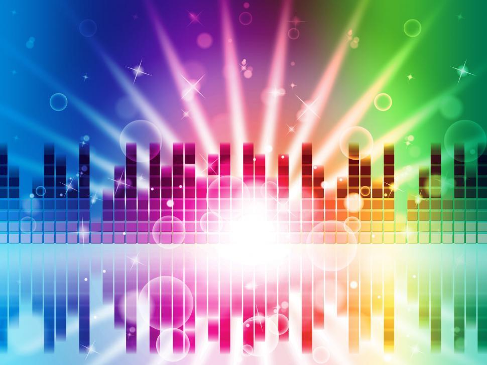 Free Stock Photo of Soundwaves Background Shows Brightness Frequencies ...