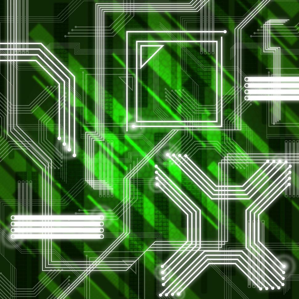 Free Image of Green Lines Background Means Web Connection And Sending Data  