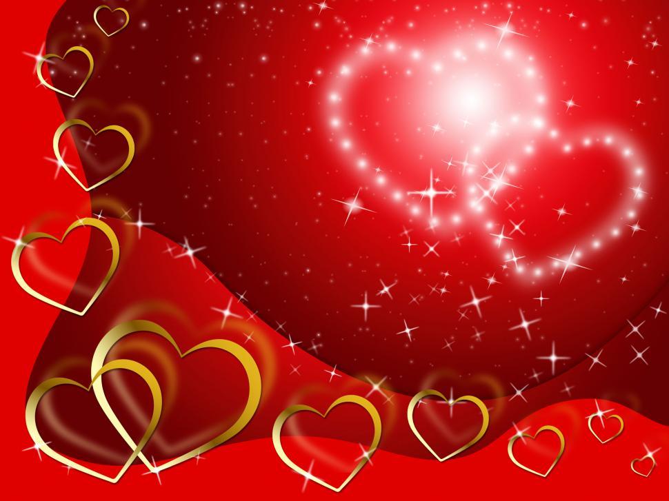 Free Image of Twinkling Hearts Background Shows Lover And Fondness  