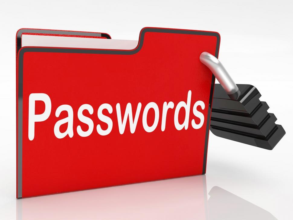 Free Stock Photo of File Passwords Means Log Ins And Access