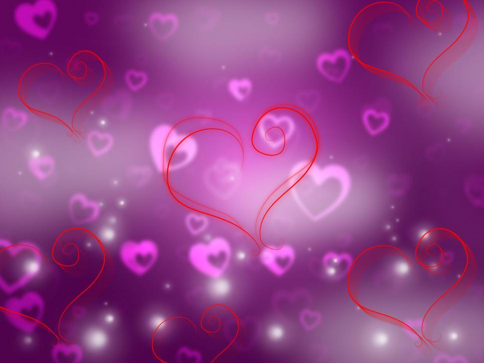 Free Image of Heart Background Shows Valentine Day And Affection 