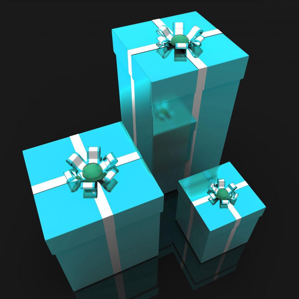Free Image of Giftboxes Celebration Indicates Present Joy And Gift-Box 