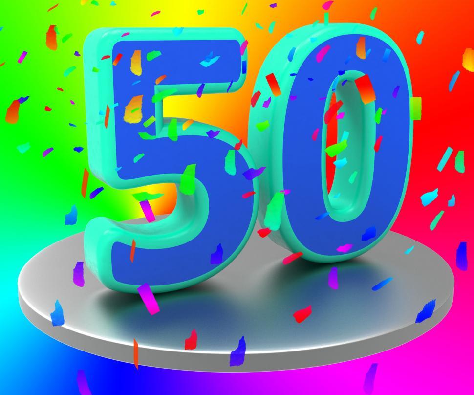 Free Image of Birthday Fiftieth Represents Happy Anniversary And Anniversaries 