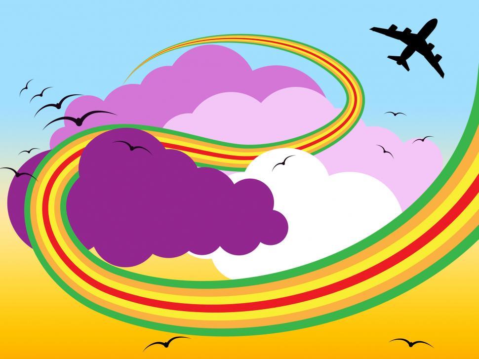 Free Image of Airplane Clouds Indicates Overcast Cloudy And Airline 