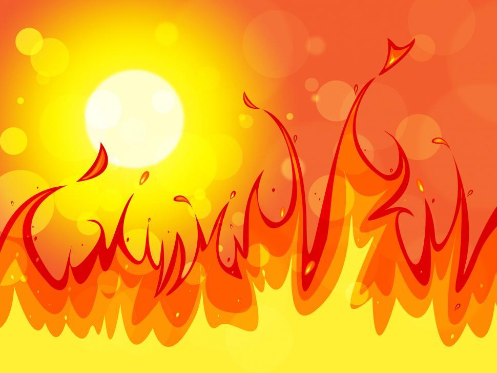 Free Image of Fire Copyspace Represents Backgrounds Blaze And Solar 