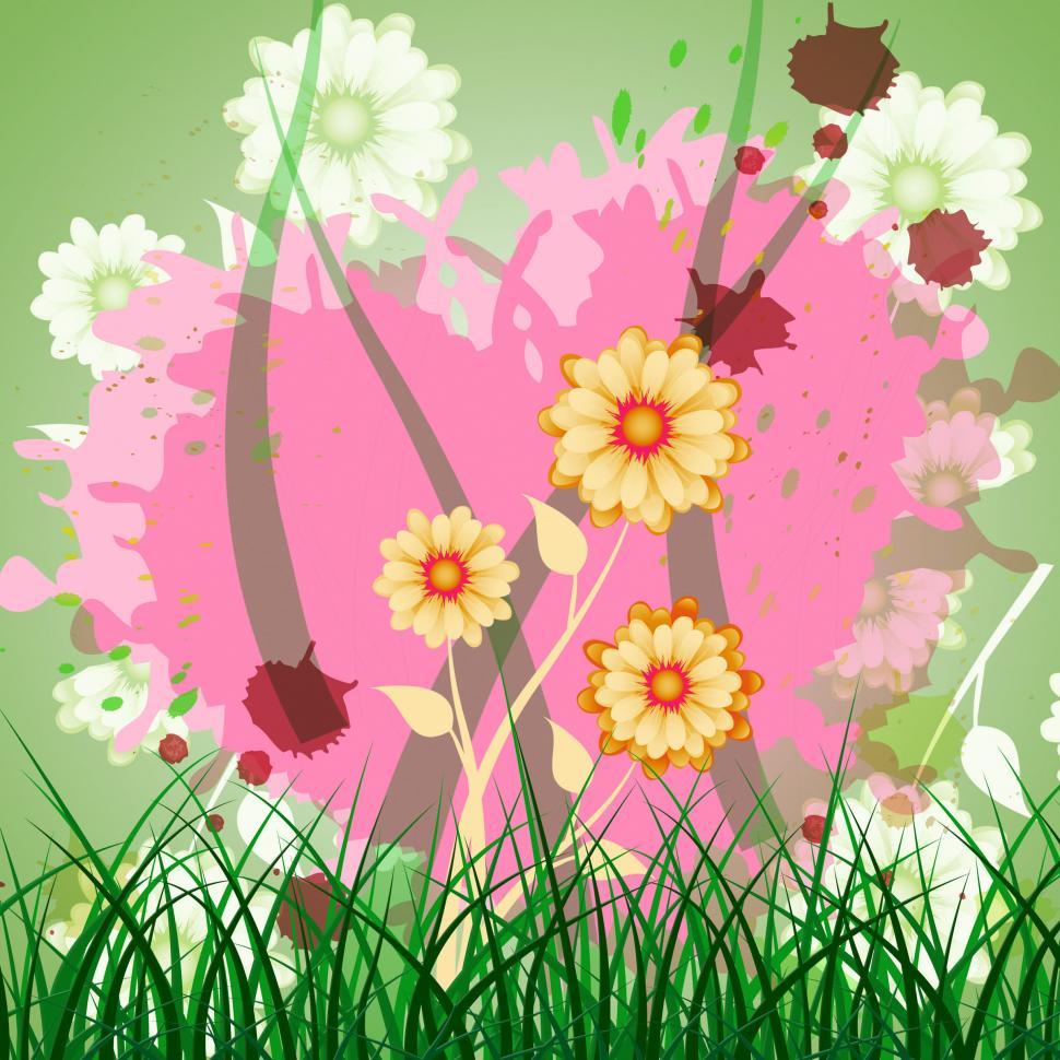 Free Image of Heart Floral Indicates Valentine Day And Bouquet 