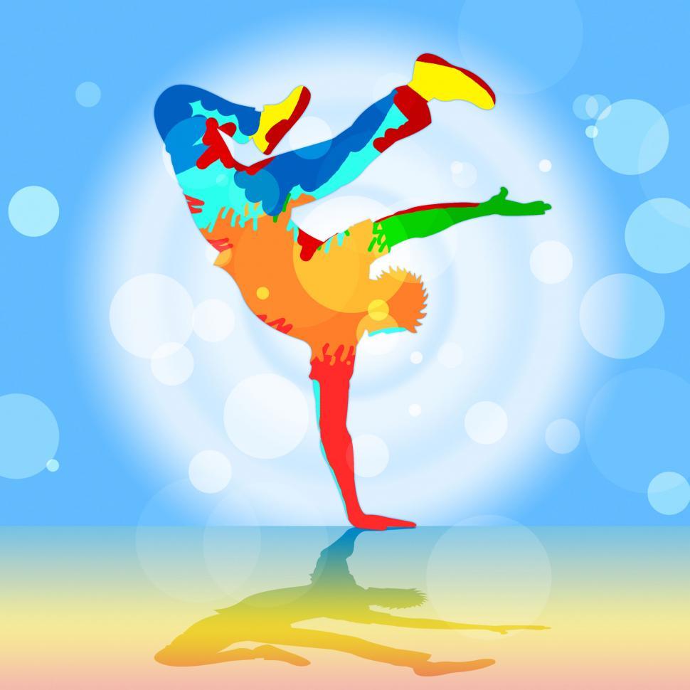 Free Image of Break Dancer Indicates Disco Dancing And Breakdancer 