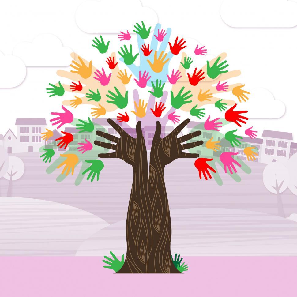 Free Stock Photo of Hands Tree Shows Nature Expand And Development ...