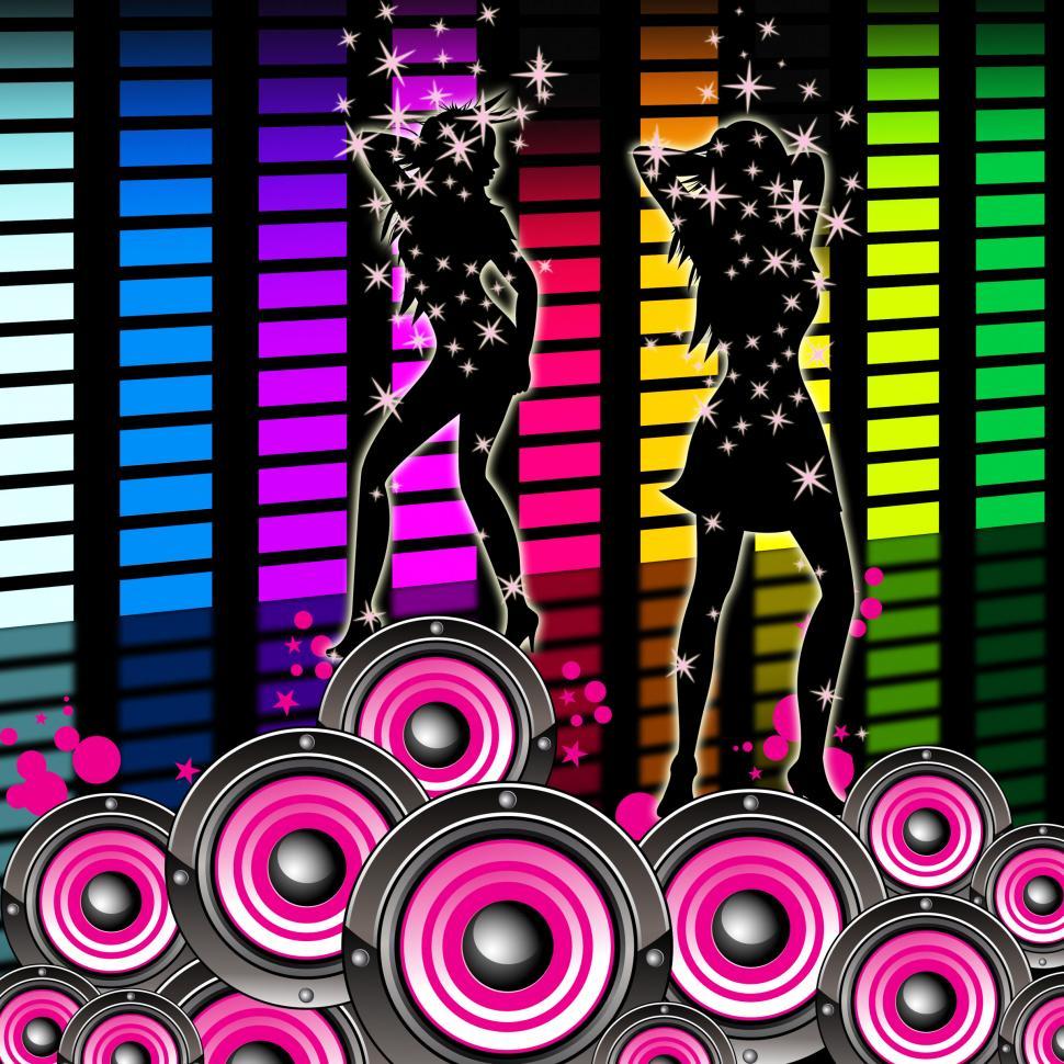 Free Image of Dancing Equaliser Means Sound Track And Equalisers 