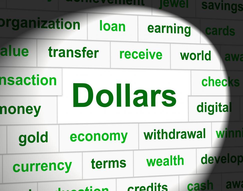 Free Image of Dollars Finances Shows Bank Investment And Usd 