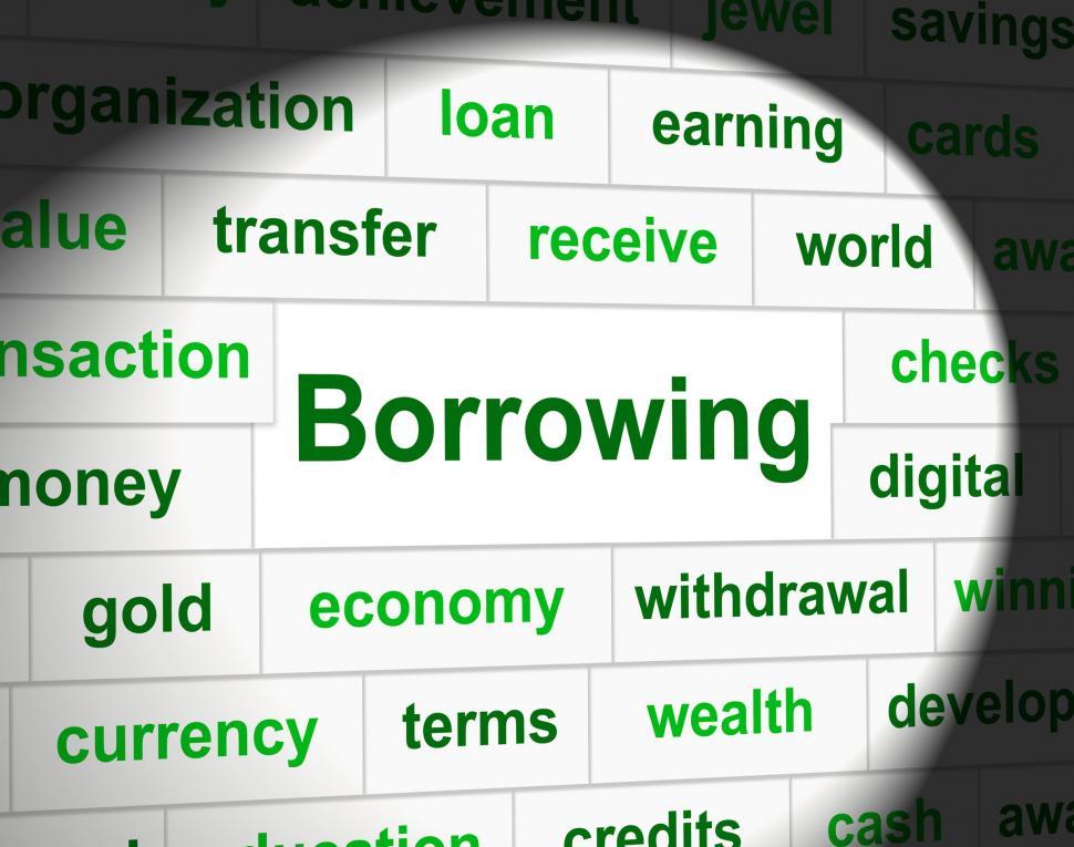 Free Image of Borrowing Debt Means Financial Obligation And Owning 