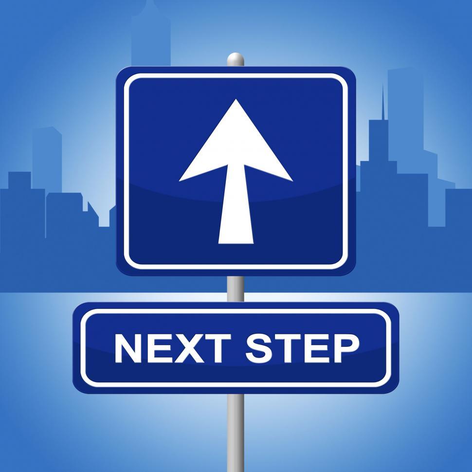 Next Steps Sign