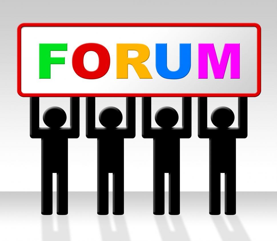 Free Stock Photo of Forum Forums Represents Social Media And Website ...