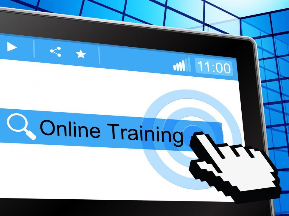 Free Image of Online Training Shows World Wide Web And College 