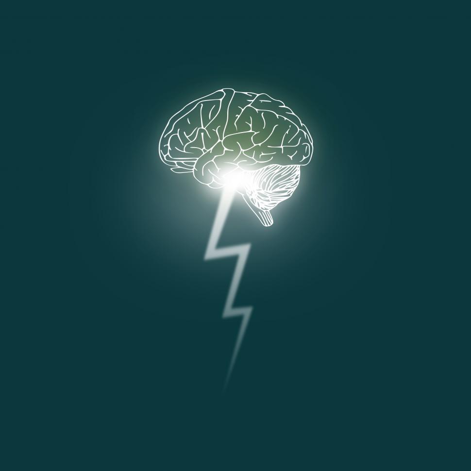 Free Stock Photo of Brainstorming - Brain unleashes a lightning bolt |  Download Free Images and Free Illustrations