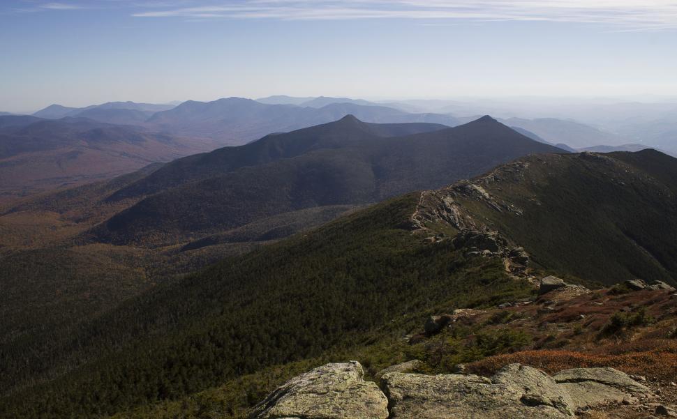 Free Image of Panoramic View of Mountain Range From Hilltop 