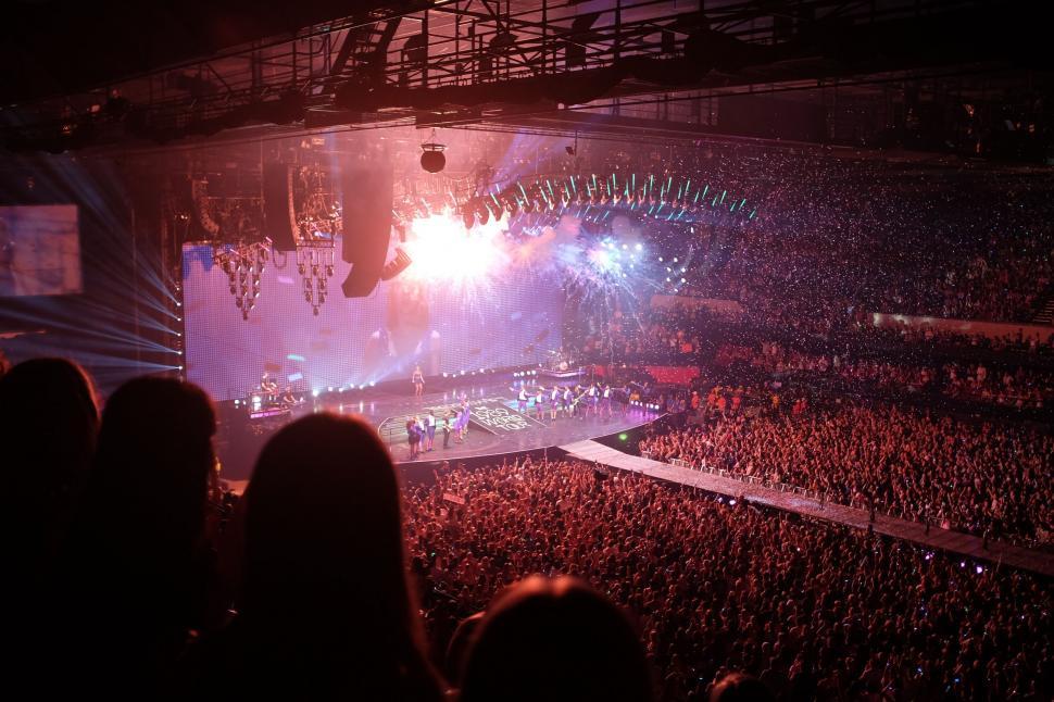 Free Image of Massive Crowd Enjoys Concert Performance 