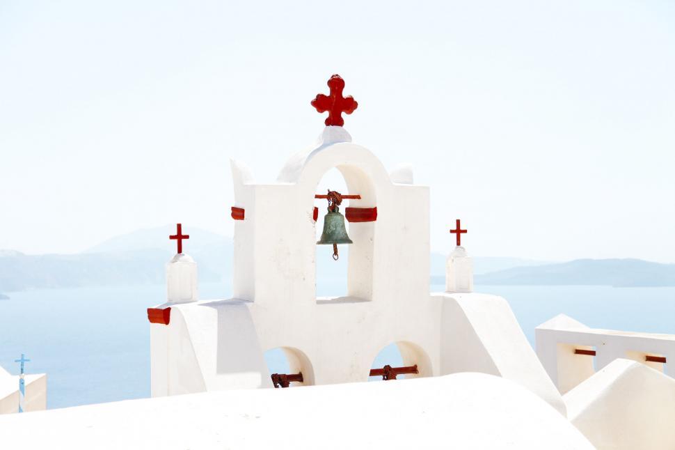 Free Image of Bell Tower With Bell 
