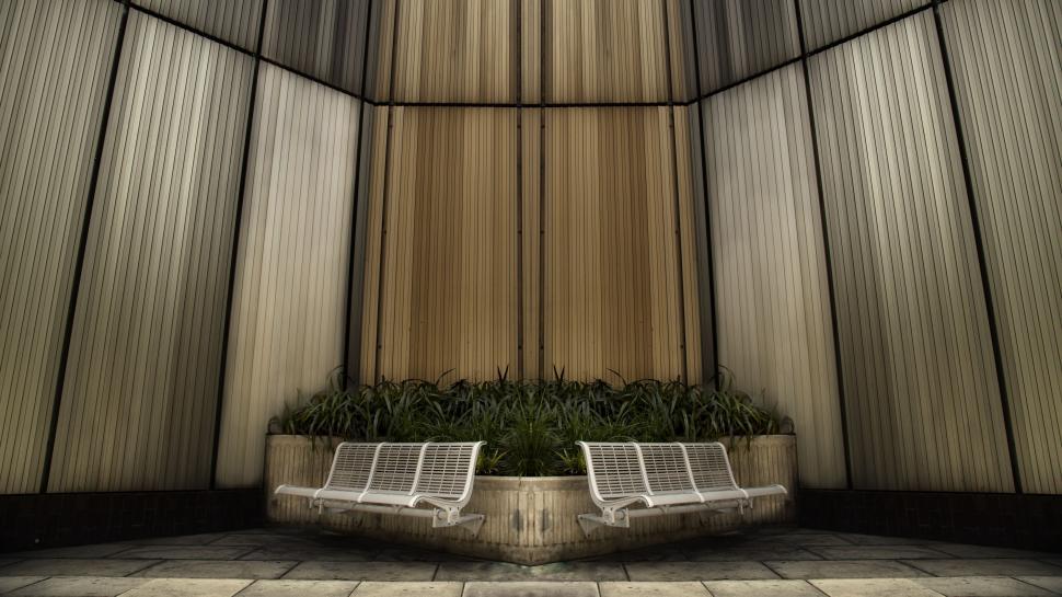 Free Image of Two White Chairs in a Room 