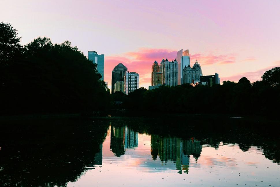 Free Image of City Skyline Across the Lake 