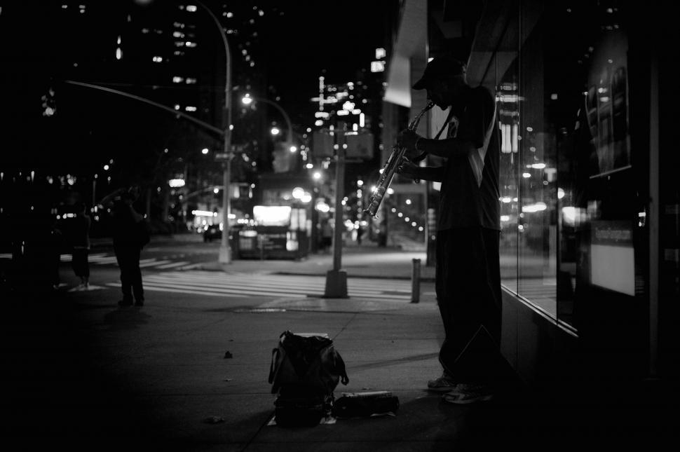 Free Image of Person Standing on City Street 