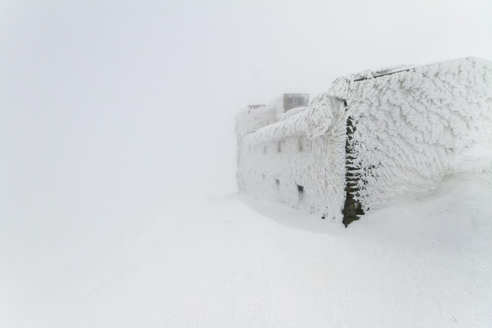 Free Stock Photo of Castle in the Snow With Sky Background | Download ...