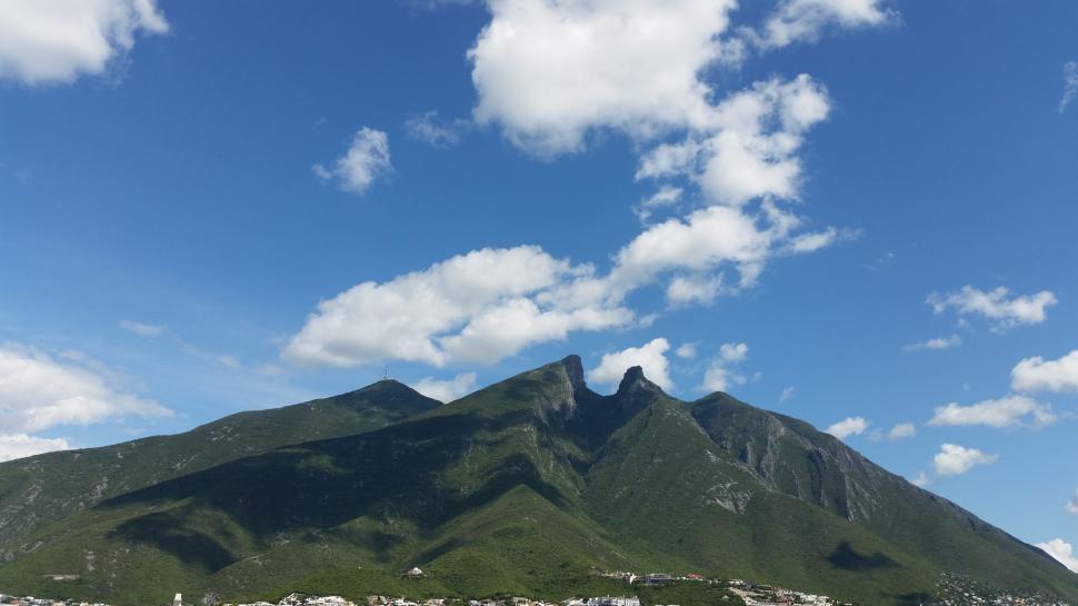 Free Image of A View of a Mountain From a Boat on the Water 