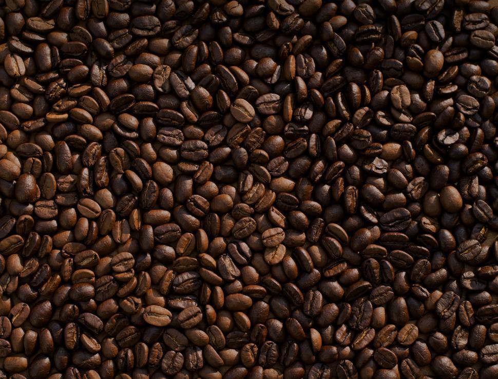 Free Image of A Pile of Coffee Beans 