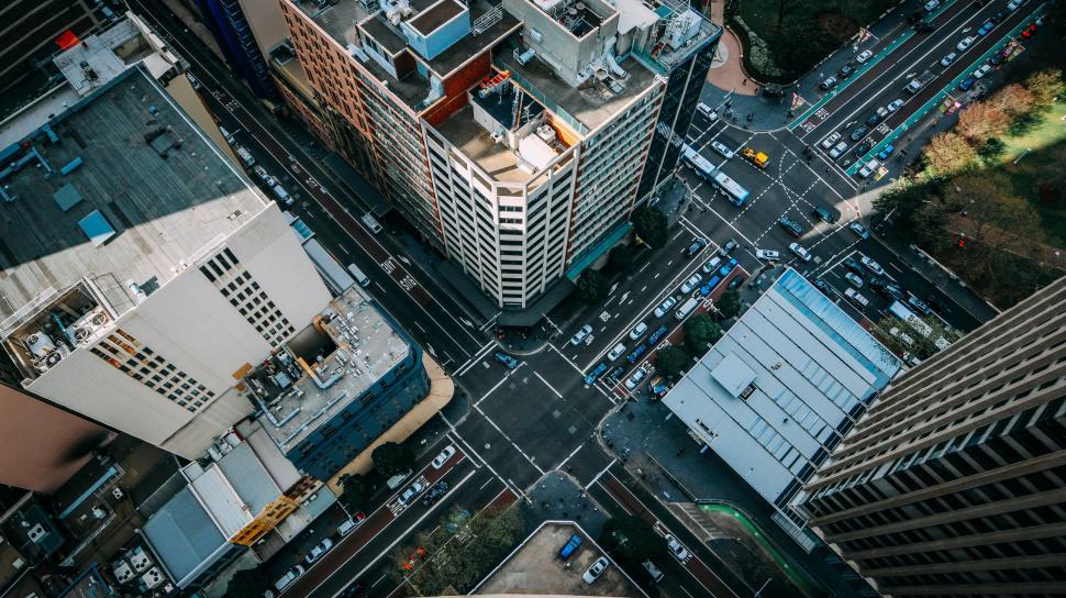 Free Image of Aerial View of a City With Tall Buildings 