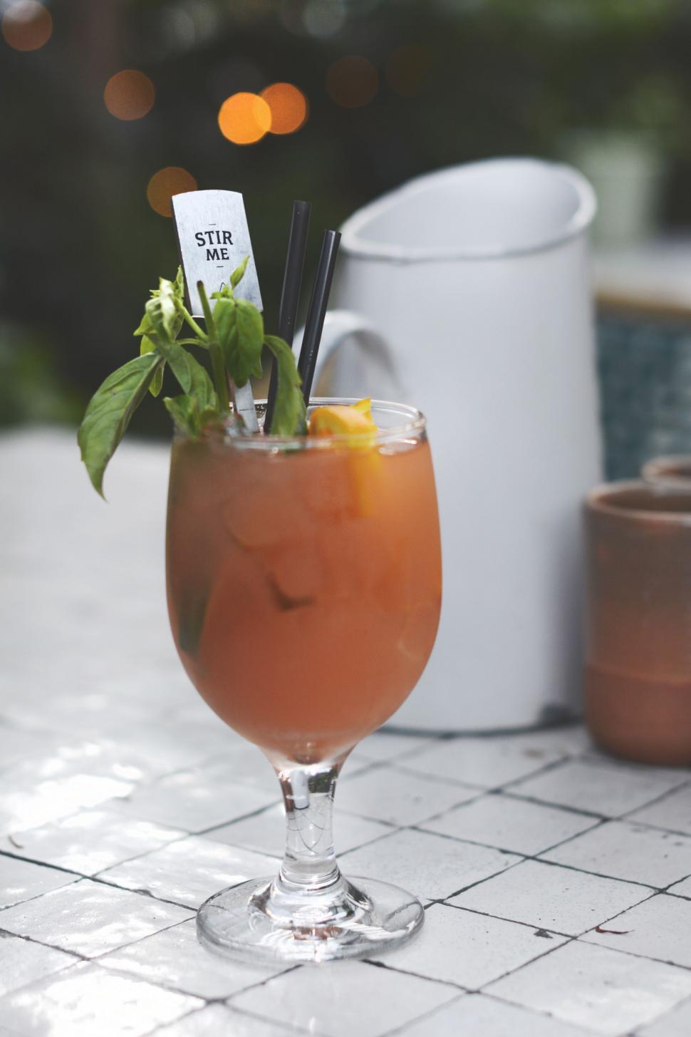 Free Image of Drink on White Table 