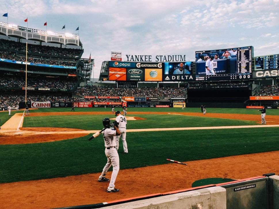 The Top Level Of An Old Baseball Stadium Background, Old Yankee Stadium, Hd  Photography Photo, Sky Background Image And Wallpaper for Free Download