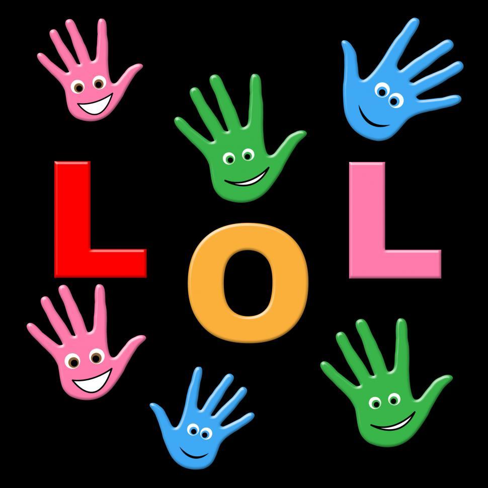 Lol Key Means Laughing Out Loud Funny or Laugh Stock Illustration -  Illustration of loud, haha: 34210501