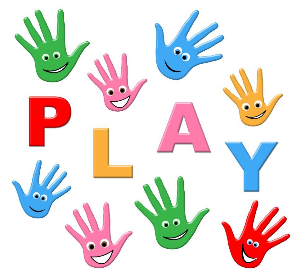 Kids Playing Indicates Free Time And Youth