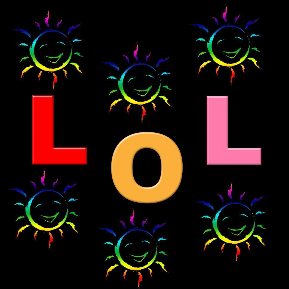 Lol Key Means Laughing Out Loud Funny Or Laugh Royalty-Free Stock Image -  Storyblocks