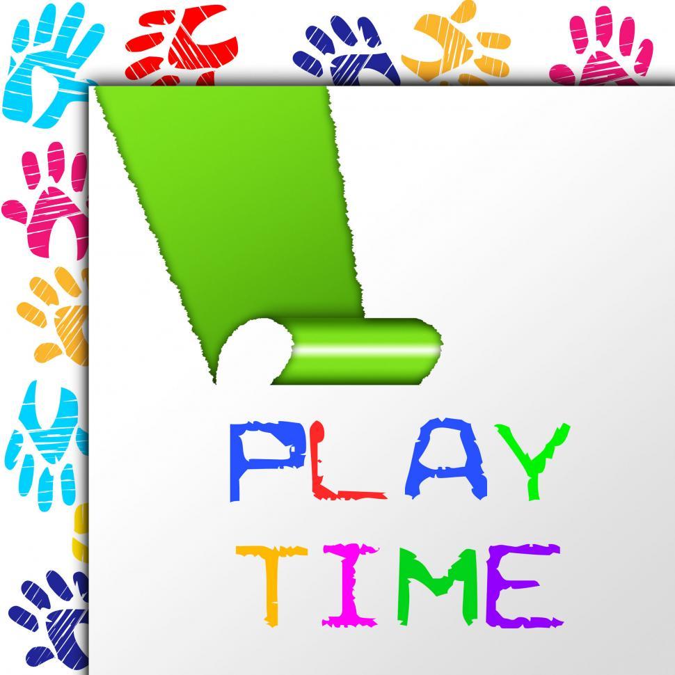 Playing Play Meaning Free Time And Youngsters Stock Photo, Picture