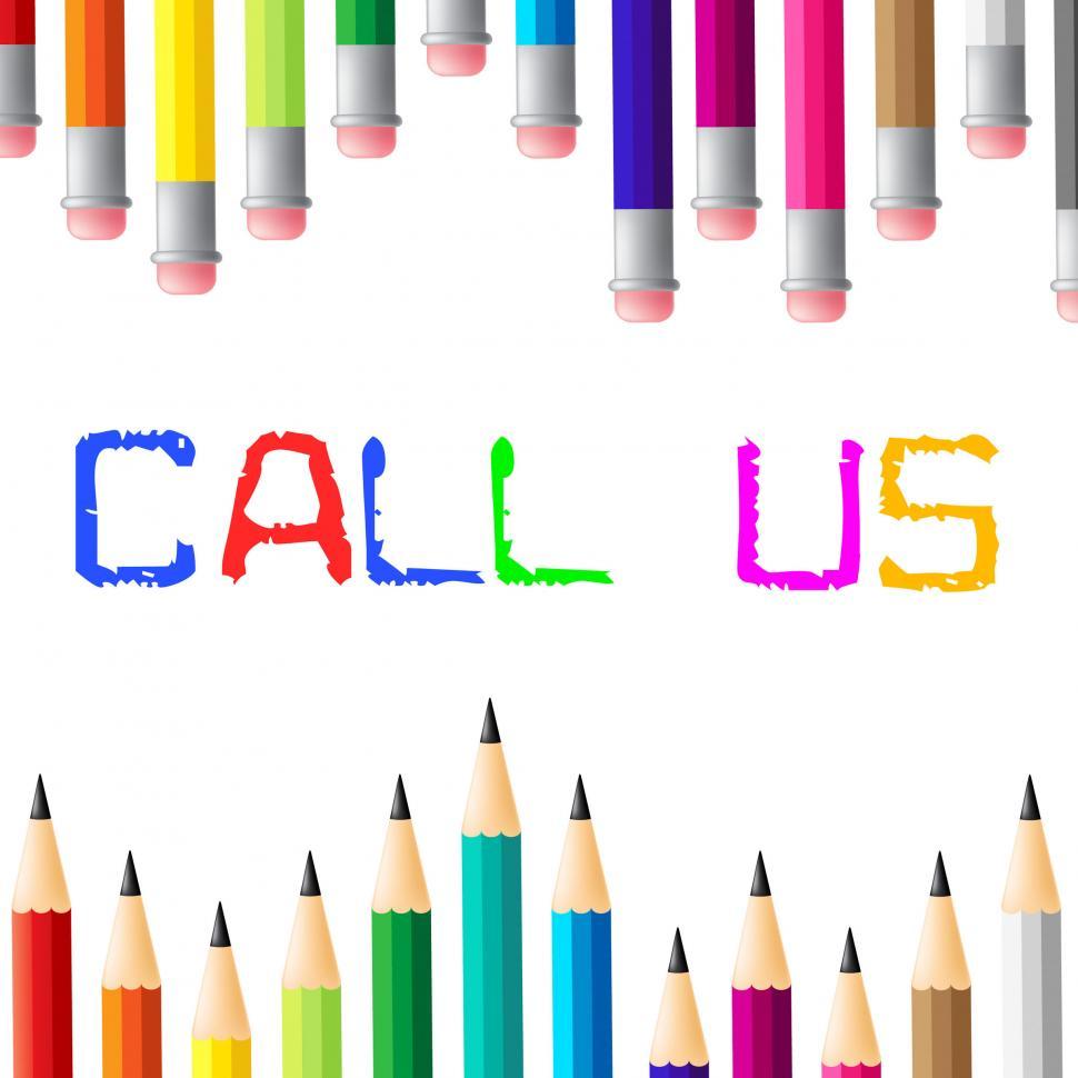 Free Image of Call Us Shows Telephone Networking And Talk 