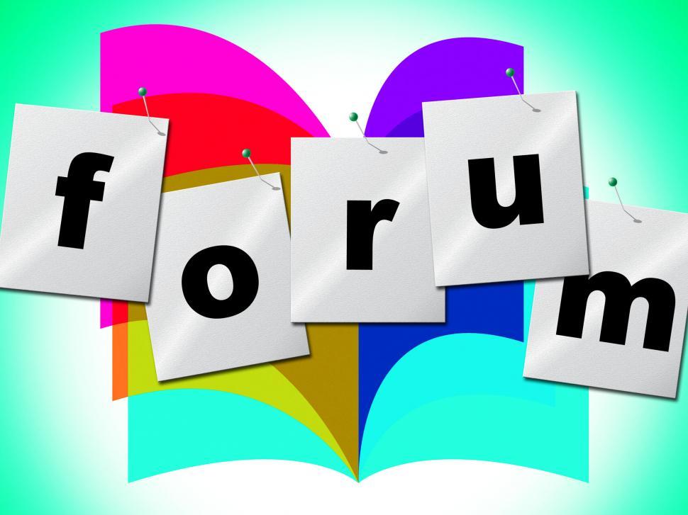 Free Stock Photo of Forum Forums Indicates Social Media And Group