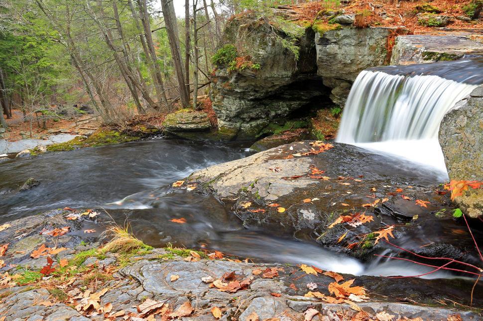 Free Image of Factory Falls at George W. Childs Recreation Site. PA 