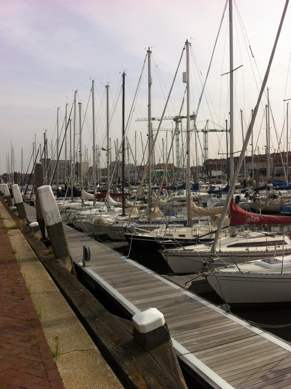Free Image of Small sailing ships, Italian sea coast  