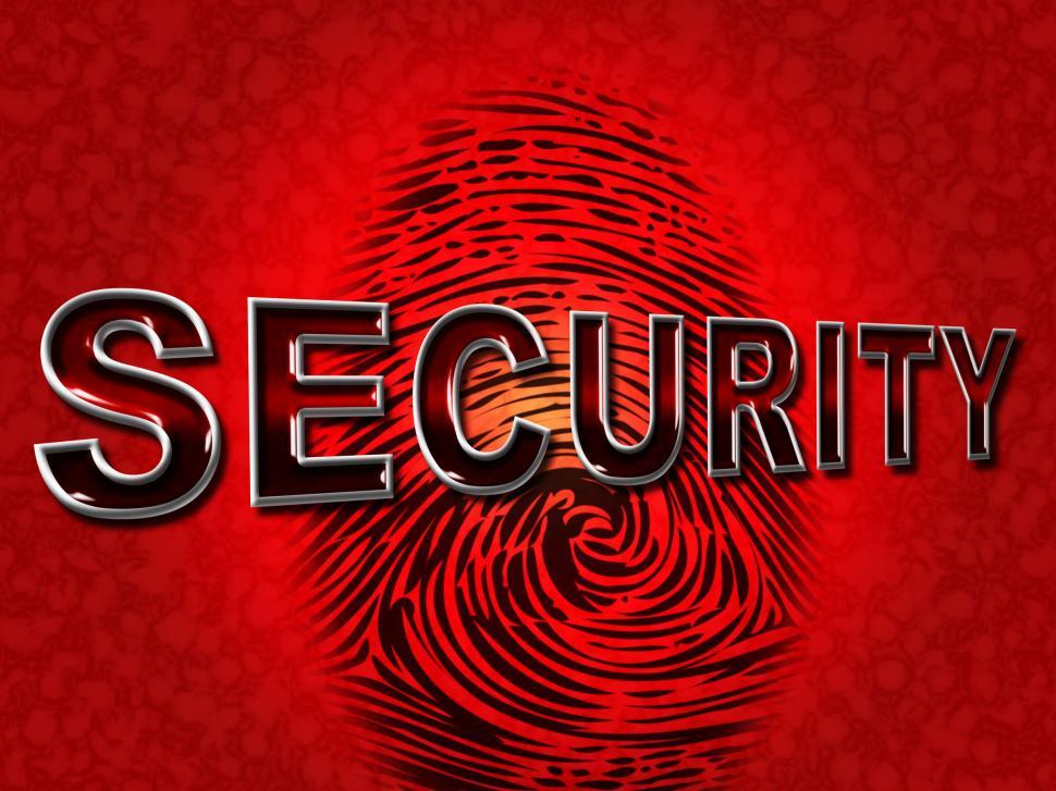 Free Image of Security Fingerprint Shows Company Id And Protect 