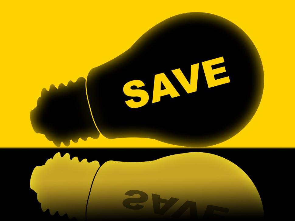 Free Image of Save Energy Shows Power Powered And Savings 