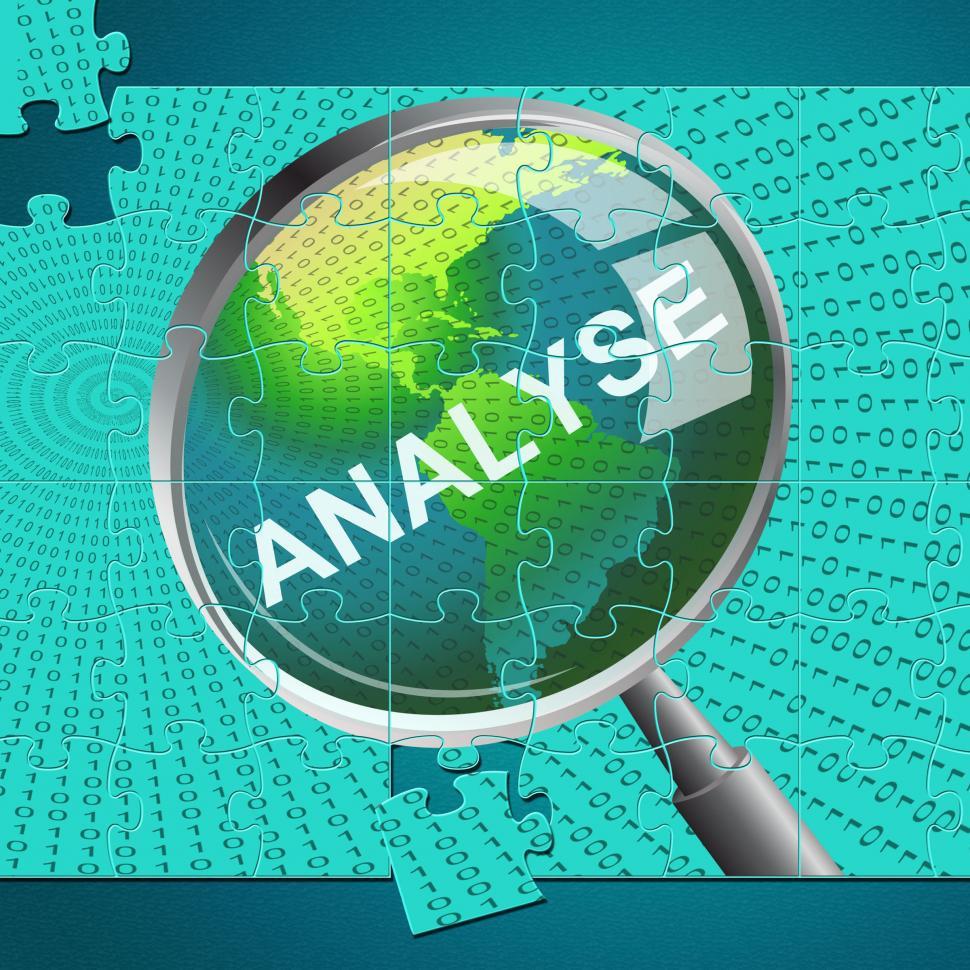 Free Stock Photo of Analysis Magnifier Represents Data Analytics And Analyse