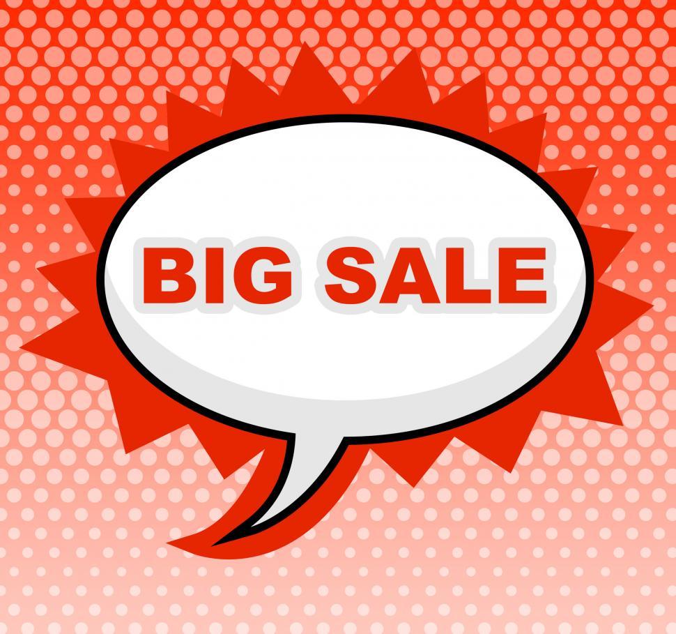 Free Stock Photo of Big Sale Sign Represents Offer Retail And Closeout |  Download Free Images and Free Illustrations