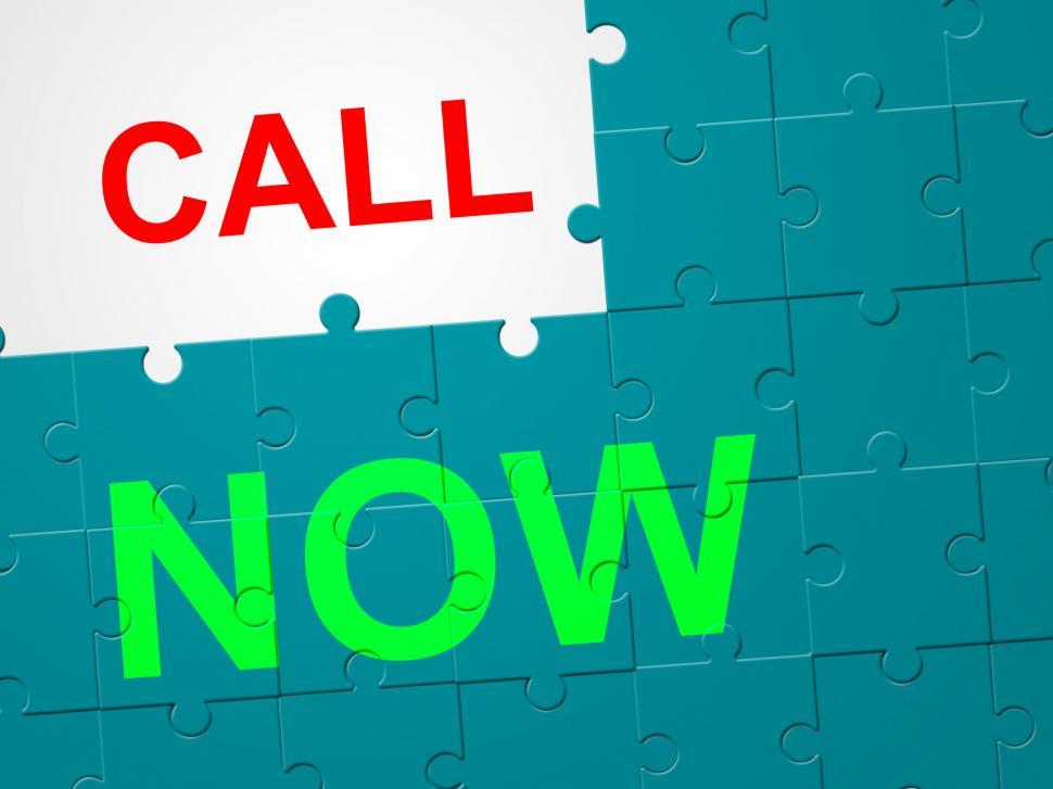 Free Image of Call Now Represents At This Time And Communicate 